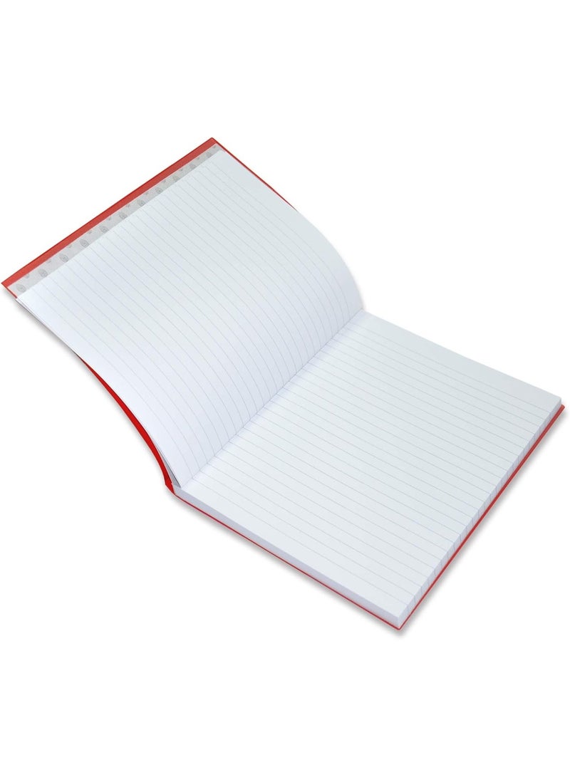 FIS PVC Cover Notebook, 9x7in, 2-Quires Red - FSNB9x72QPVCRE (5-Pieces) - Image 3